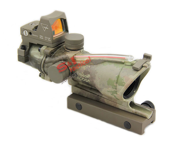 ACOG 4X32 Real Fiber Source Red Illuminated W RMR sight